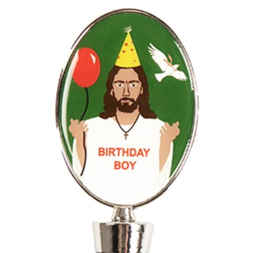 NWT Tipsy Elves  Happy Birthday Jesus Wine Stopper - Picture 3 of 3